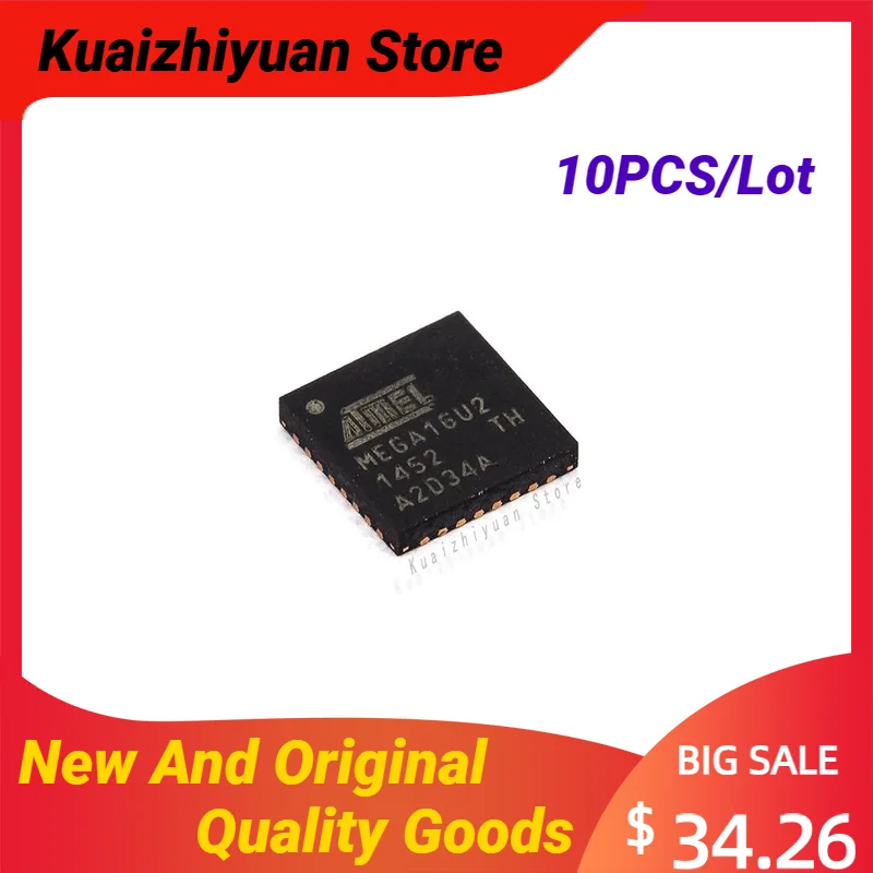 

10PCS/Lot New And Original ATMEGA16U2-MUR ATMEGA16U2-MU QFN-32 MCU 8Bit AVR RISC 16KB Flash 3.3V/5V Quality Goods