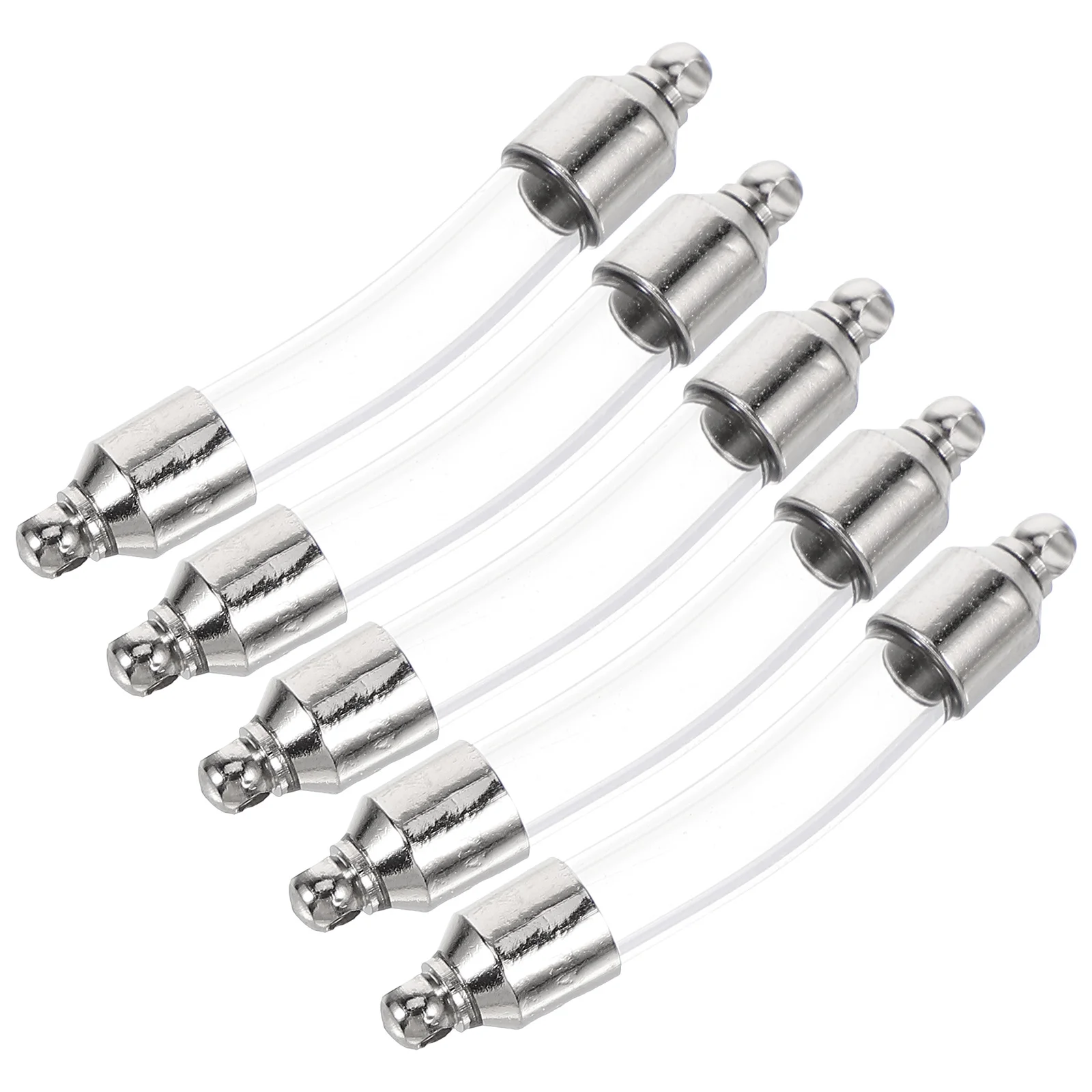 

5Pcs Clear Glass Bottles Tiny Miniature Decorative Vials Sand Storage Souvenir Gift Charms Glass Vial Vial Necklaces