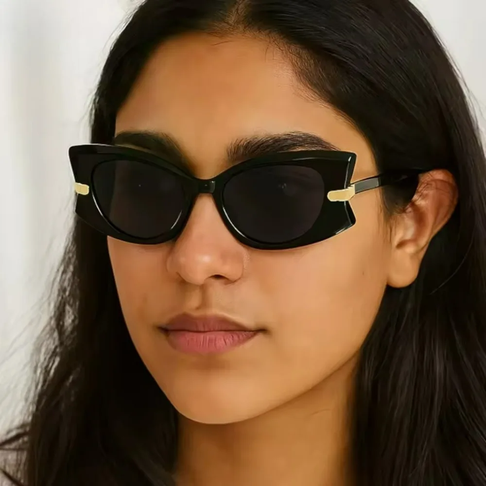 1pc Women's Butterfly Frame Retro Beautiful Black Glasses Y2k Summer Travel Festival Essential Accessories