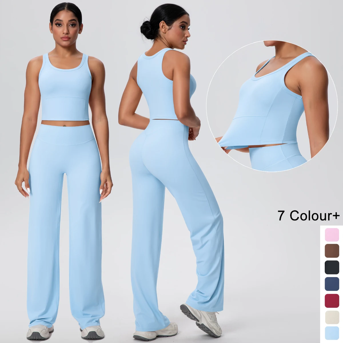 Frau Gym Yoga Set Sexy Einfarbig Yoga Unterwäsche Mit Brust Pad Sommer Dünne Schnell Trocknend Yoga Hosen Gym Sport Yoga Anzug