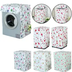 Washing Machine Cover Transparent Sunscreen Dust Proof Machine Washing Cover Home Laundry Accessories Loading/front Loading S4g3