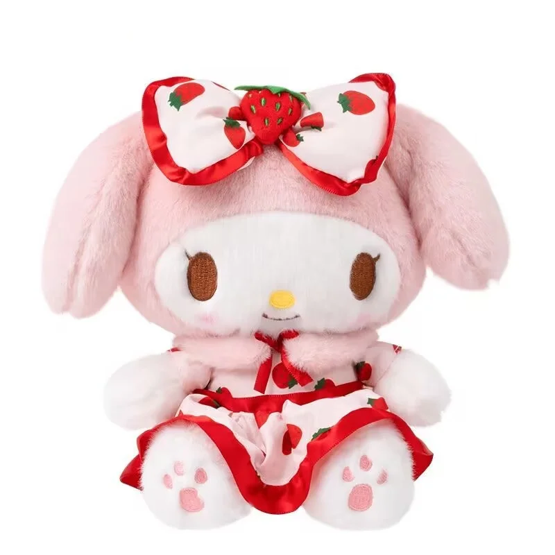 Sanrio Strawberry Melody Kuromi Cinnamoroll HelloKitty Plush Toys Cars Homdecor Stuffed Dolls Birthday Gift For Girls