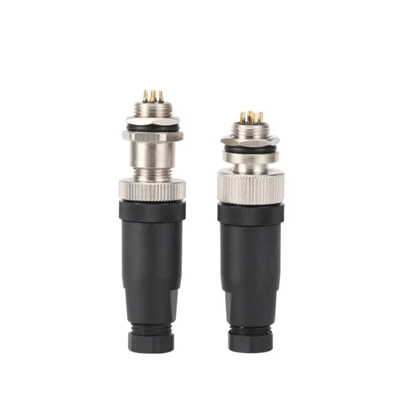 5/20PCS M8 3/4/5/6/8 Pin Sensor Connector Screw Male Female Threaded Plug Coupling Straight Aviation Eletrical Adapter