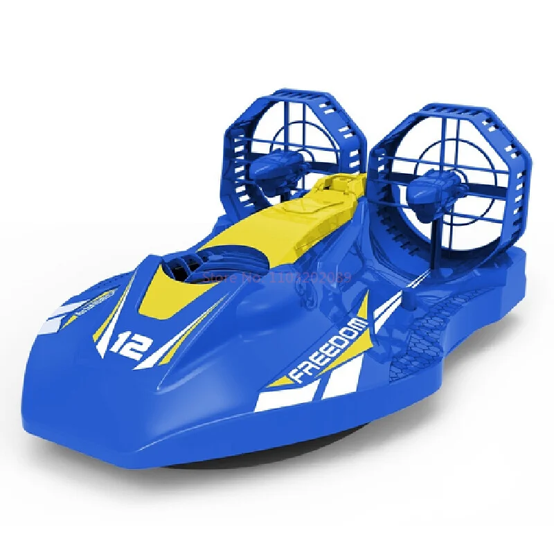 Nowy zdalnie sterowany motorower powietrzny Hovercraft Rc Amfibia Drift Ładowanie 2.4g Model Zabawka dla dzieci Łódź zdalnie sterowana Prezent