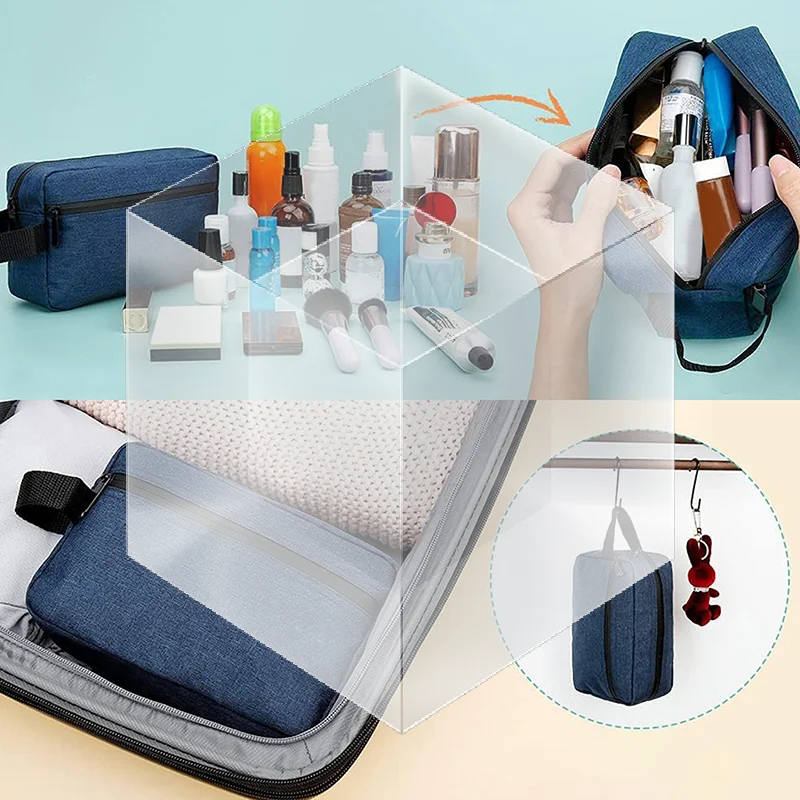 Men's Toiletries Bag Large Capacity Travel Portable , Women's Cosmetics Essential Bag Waterproof Beauty Toiletries Bag Handbag