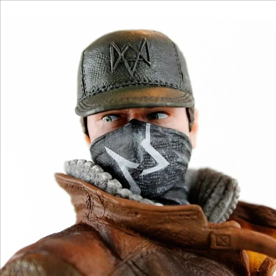 24cm Game Watch Dogs Aiden Pearce PVC Action Figure Model Toy Gift