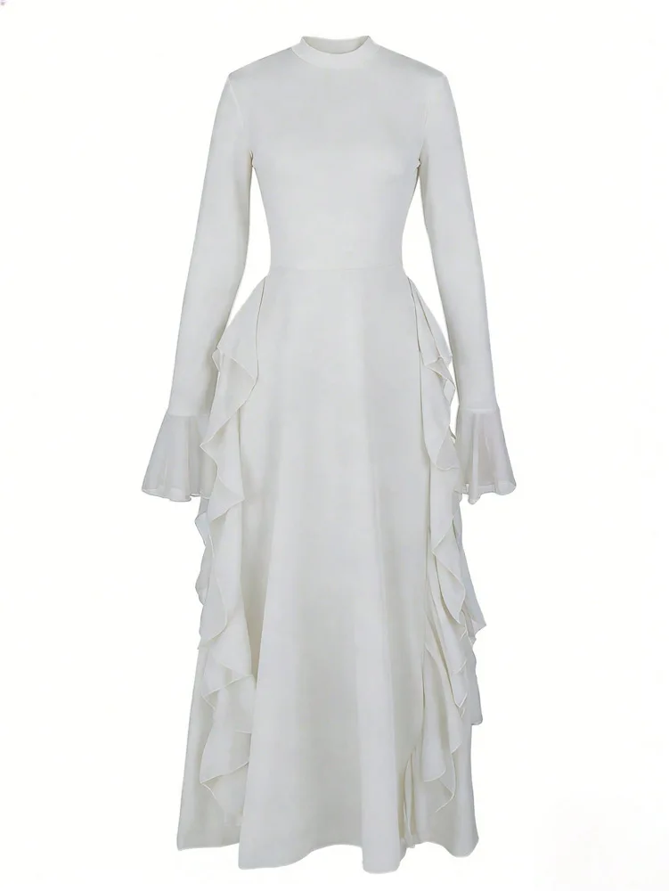 Party Dresses Women Eid Muslim Abaya Jalabiya Ruffles Vestidos Ramadan Flare Sleeve Long Robe Morocco Dubai Kaftan 2026 Summer 6