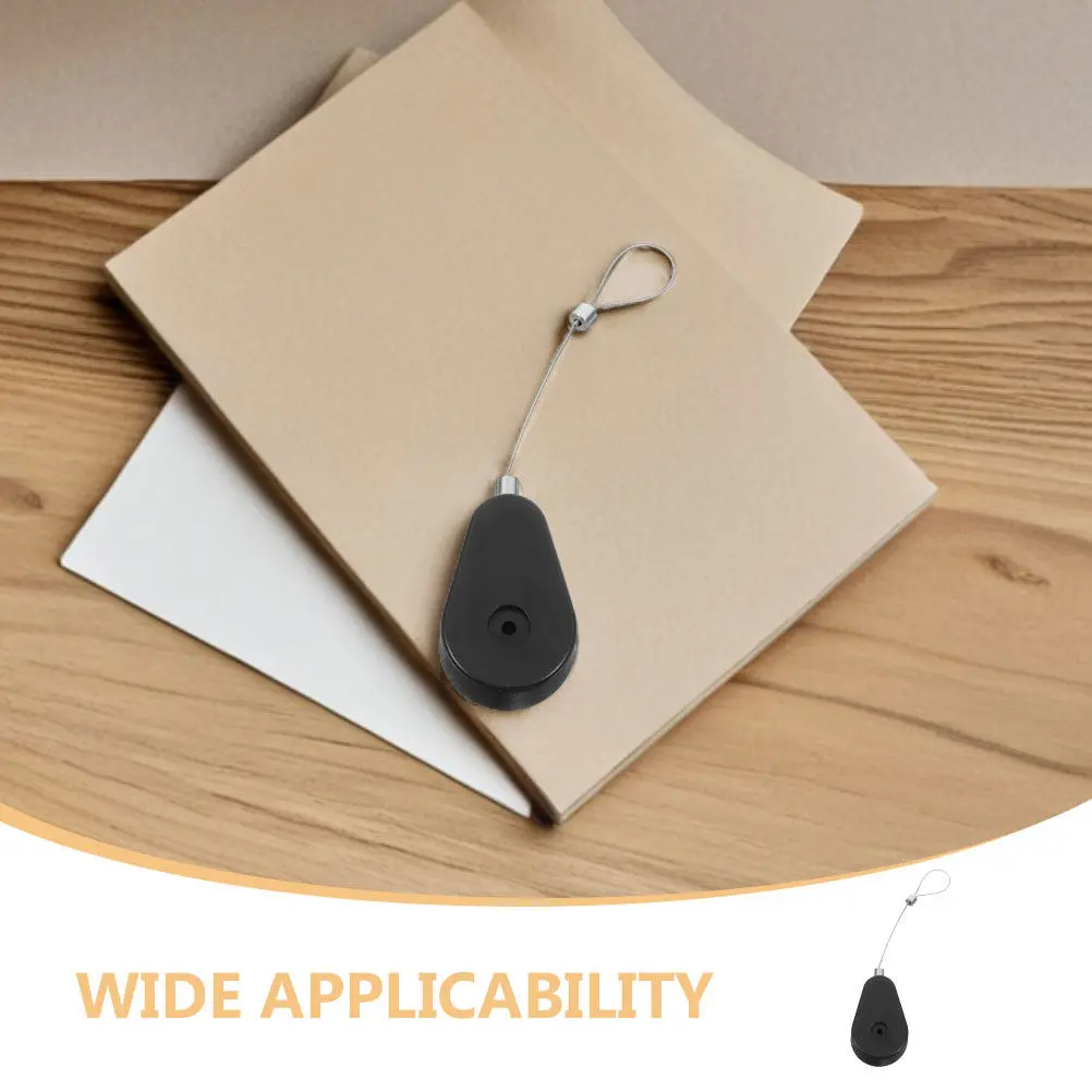 1Set Retractable Security Cable Lock Steel Wire Anti-Theft Automatic Retractable Wire Holder for Construction Outdoor Use and