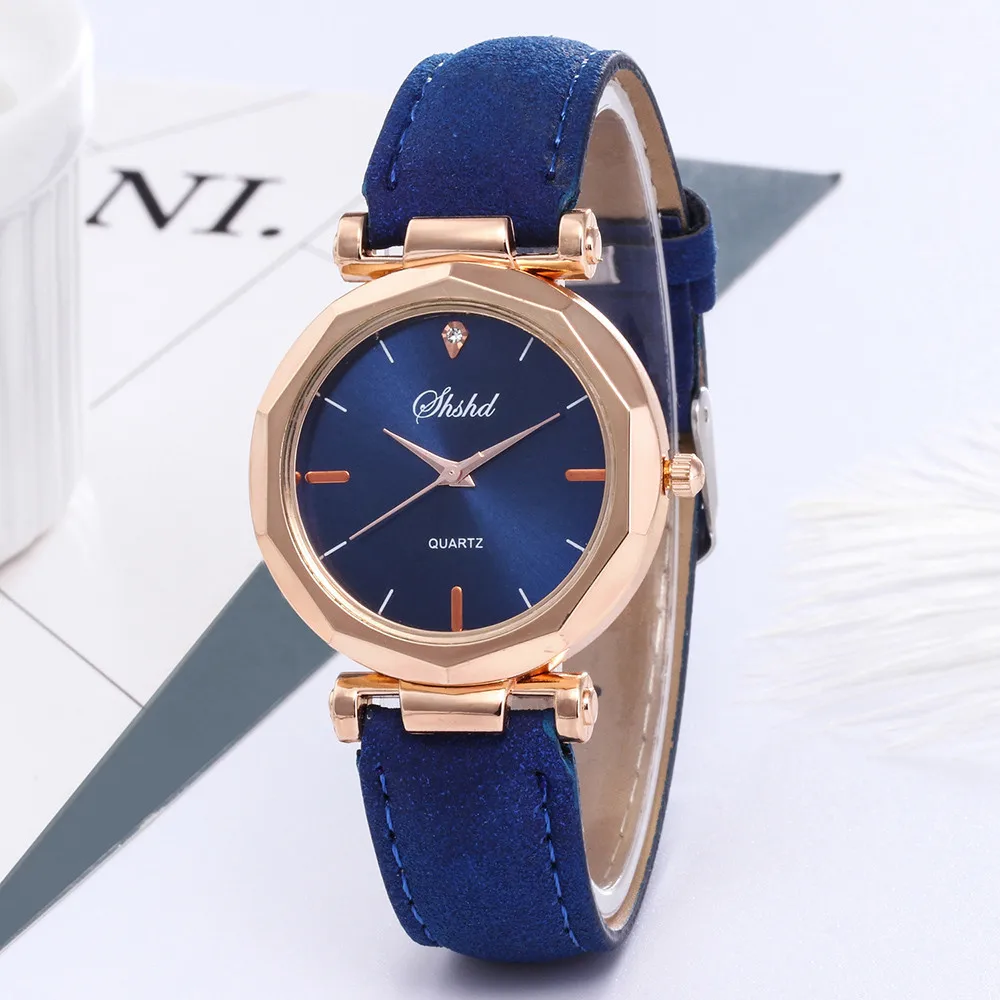 2022 Fashion Green Watches Women Casual Ladies Watches Leather Band Quartz Wristwatches Cheap Price Dropshiping Reloj Mujer