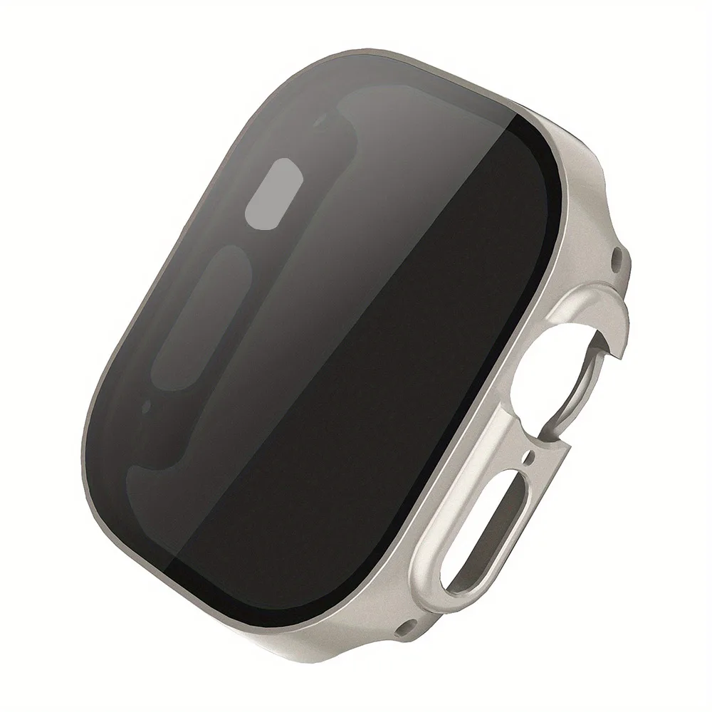 Abdeckung für Apple Watch Ultra 3 49 mm Gehäuse Zubehör PC stoßfeste Stoßstange + gehärtetes Glas Displayschutzfolie iwatch Serie Ultra 2 1