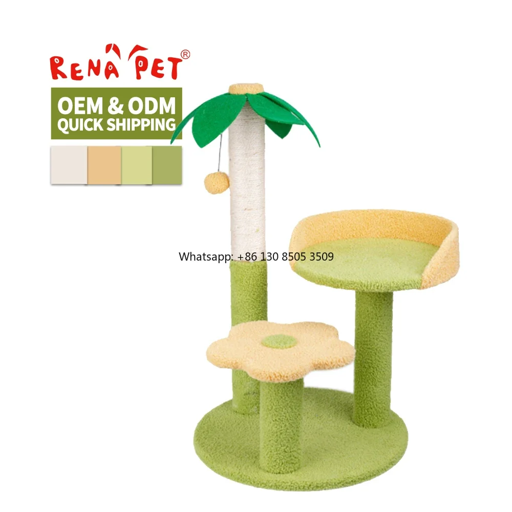 

Manufacturer Wholesale Sisal Short Plush Cat Flower Tree