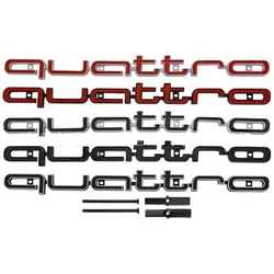 1Pc Audi Quattro Front Grille Emblem 3D ABS Car Emblem Badge For A3 A4 A5 A6 A6L A7 A8 Q3 Q5 Q7 S3 S4 S5 RS3 RS4 RS6 Accessories
