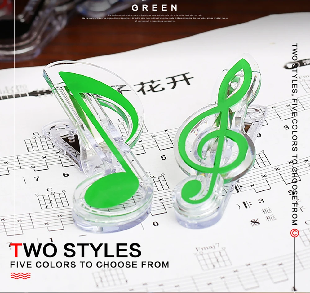 Sheet Music Clip Note Music Score Book Page Clamp Fixed Clips Holder For Guitar Violin Piano Music Accessories - Image 4