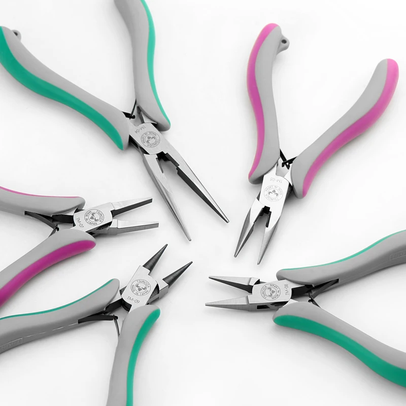 Japan Imported TTC Precision Pointed Nose Pliers Flat Nose Pliers Conical Lead Pliers Round Nose Pliers Ideal for Jewelry Making