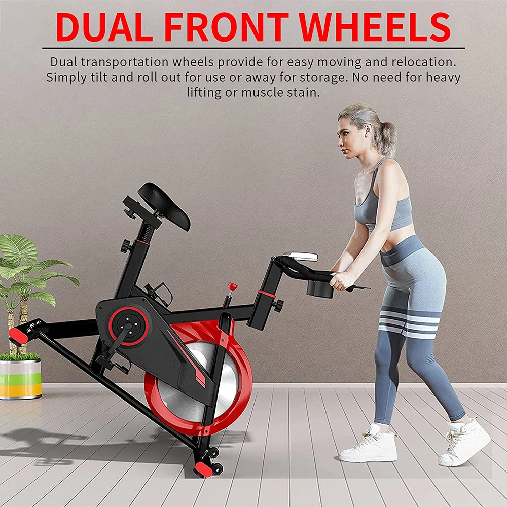 

Hot Sale Foldable Indoor Gym Trainer Spinning Bike, Compact Design for Home Exercise Use, Easy to Assemble & Store