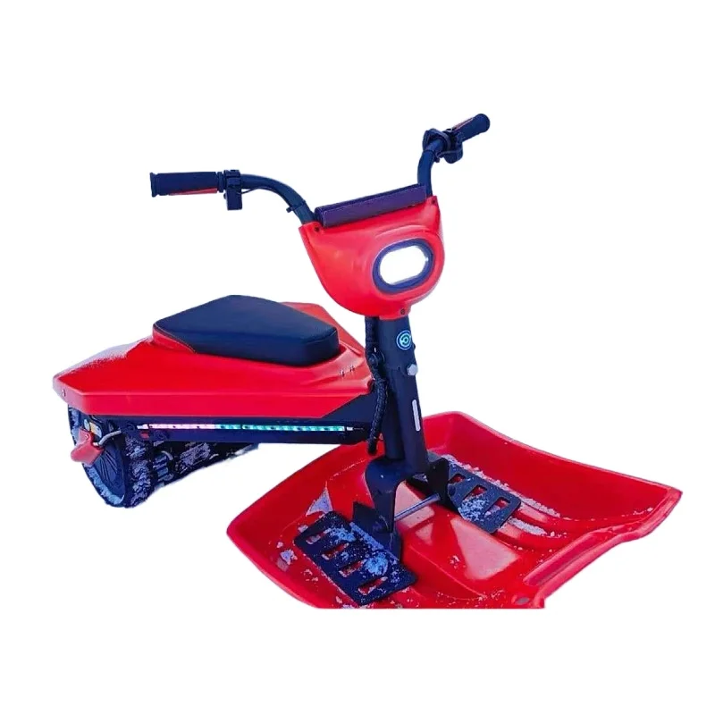 Two-seater electric snowmobile non-slip crawler ski adult snowboard sleigh winter entertainment