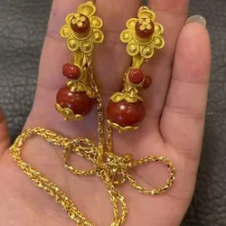 Chinese Ethnic Style Tibetan Jewelry Earrings and Pendants