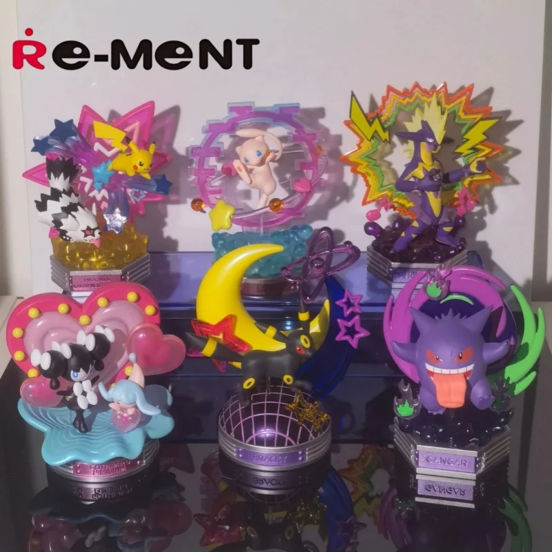حار الأصلي إعادة مينت البوكيمون النيون حفلة البوكيمون ريمنت صندوق البيض الجدول زخرفة الملونة صندوق أعمى الهدايا