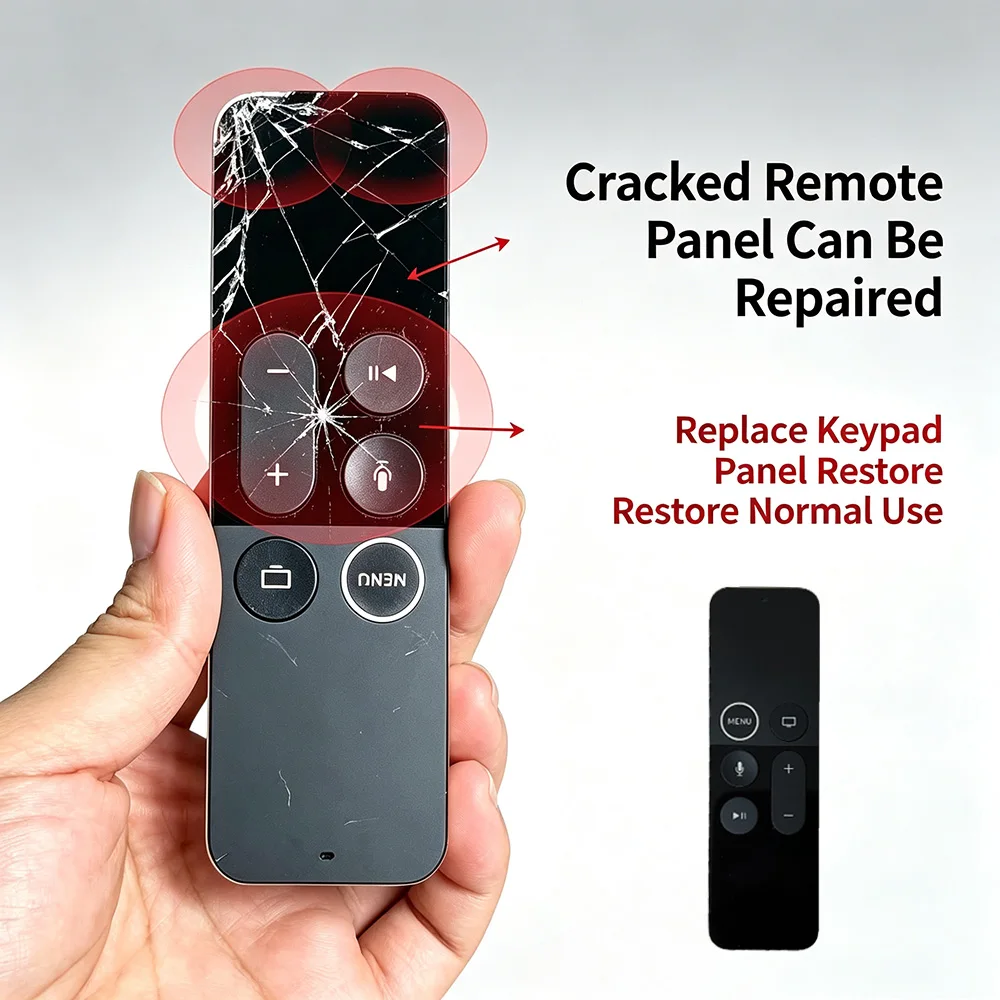 OEM Internal Button Flex Cable ABS Silicone Keypad Panel Replacement Parts For Apple TV 4 A1513 TV HD 4th / TV 5 4K A1962 5th view 2