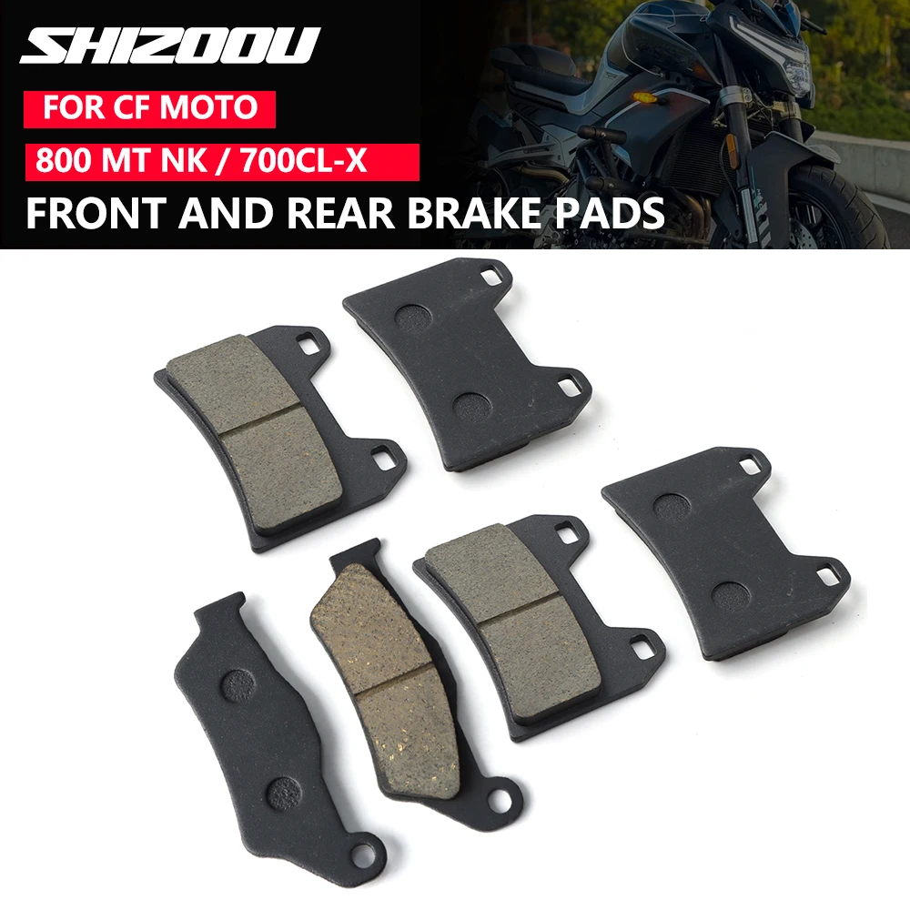 For CFMOTO 800MT 800NK CF800NK CF800MT CF 800 MT NK 700CL-X 700 CL-X Motorcycle Front Rear Brake Pads 800MT Accessories