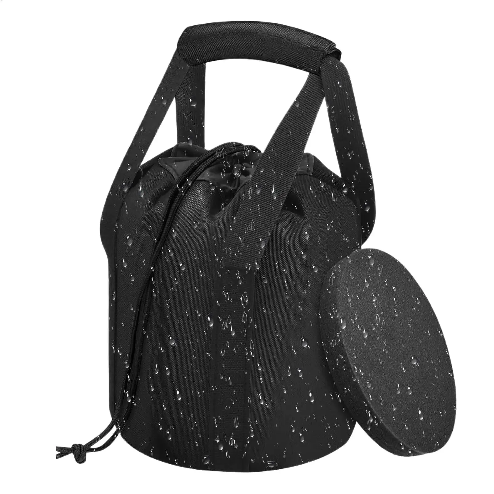 Shot Put Carrying Bag Waterproof Handle Sports Equipments Organizer Heavy Duty Shot Put Storage Bag with Foam Pad for Adults Men