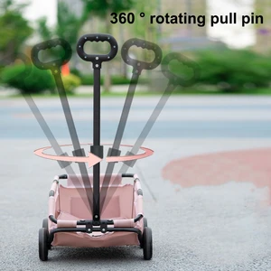 Kleine klappende Haustiere für Hundekatze, Teddy -Babywagen, rollender Katzenträger, Haustierwagen zum Reisen, Gehen einkaufen, 4 Räder 8 Hauptverkaufskatze Carrinho - №6