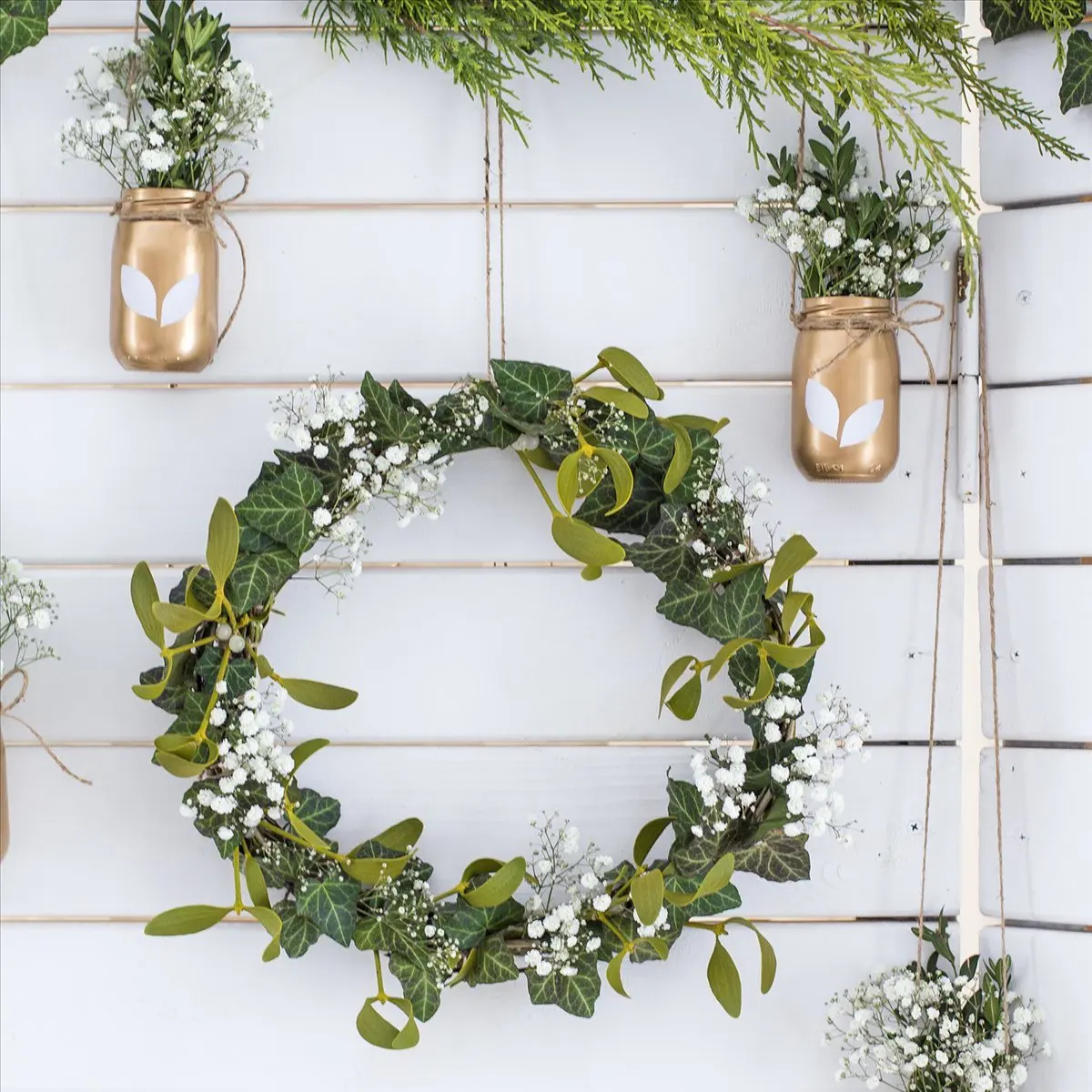 finefine Dream Bamboo Rings,Wooden Circle Round Catcher DIY Hoop for Flower Wreath House Garden Plant Decor Hanging Basket 15Cm