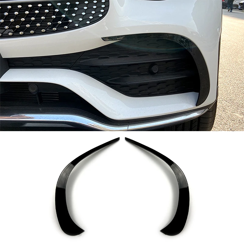 Front Bumper Air Vent Cover Trim For Mercedes-Benz GLC-Class X253 GLC260 GLC300 2020+  Intake Frame Spoiler Splitter