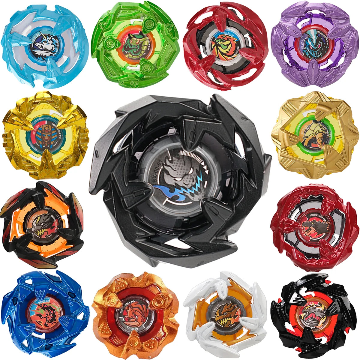 Takara Tomy Gyro X Spielzeug Starter-Set Skorpion-Speer BX44 BX43 BX01 BX26 BX24 Neuestes Spielzeug Metall-Gyro-Zubehör Gyro-Spielzeug Einzel-Gyro