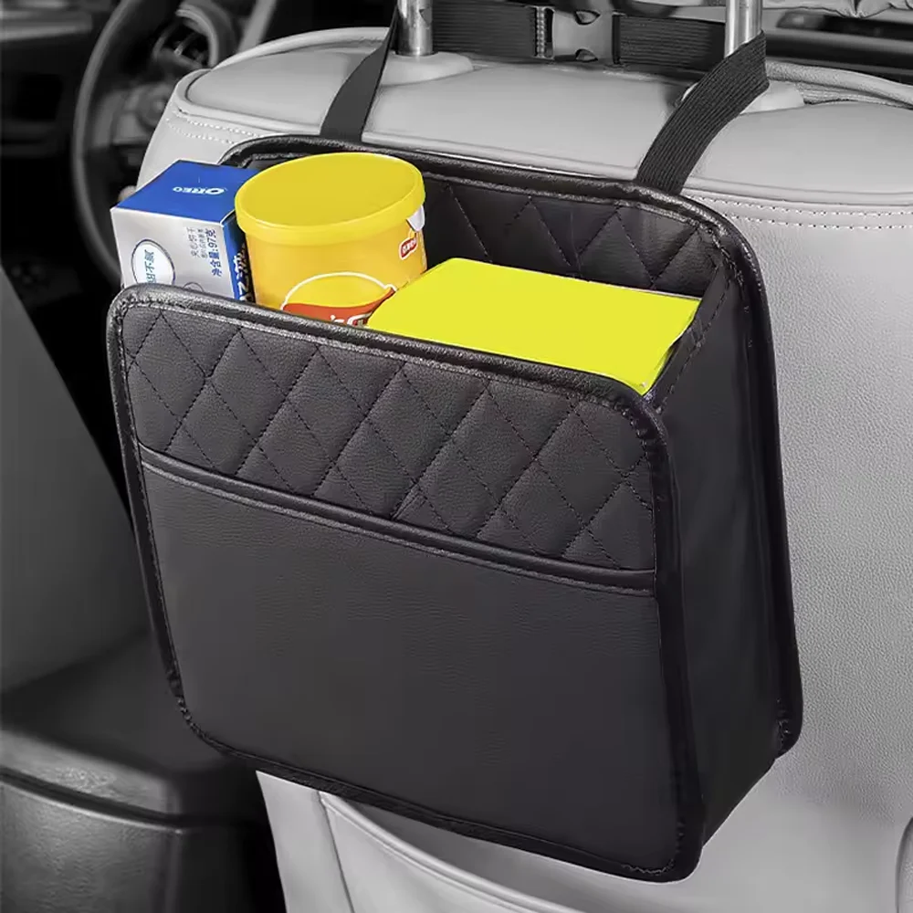 Bolsa de Armazenamento para o Encosto do Banco do Carro, Organizador Dobrável Multifuncional para Uso no Interior do Veículo ou no Porta-Malas