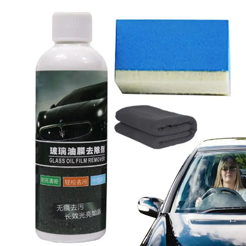 Glass Oil Film Remover Window Cleaner Glass Cleaner Car Detailing Oil Film Remover Windshield Cleaner Glass Oil Film Cleaner For