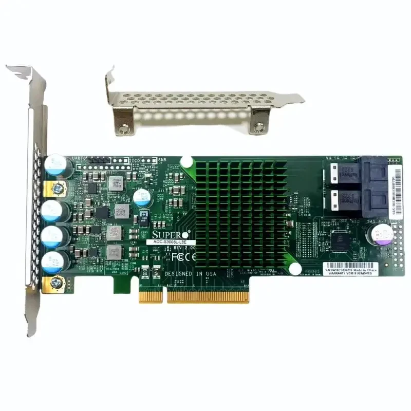 Supermicro AOC-S3008L-L8E/L8I LSI 9300-8i 12Gbps SAS HBA IT mode ZFS FreeNAS unRAID+8643 Cable*2