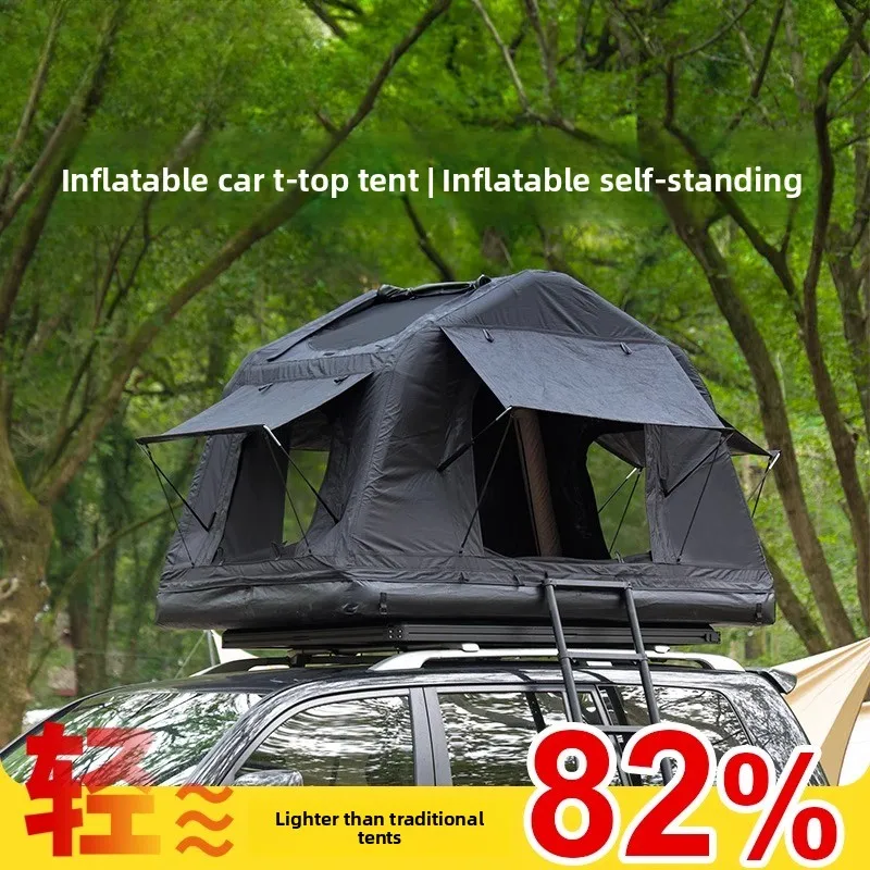 

Inflatable roof tent Outdoor camping SUV tank Off-road self-driving tour Car camping Can be stored Car tent
