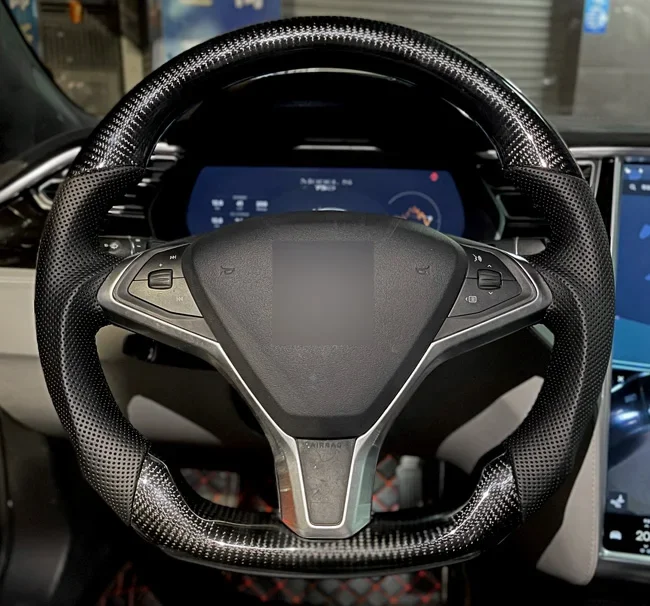 Customized car for Tesla model 3 steering wheel Carbon fiber racing steering wheel