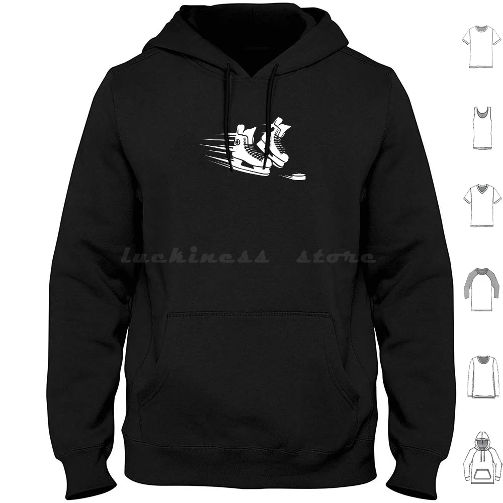 Ice Hockey Ice Skating Skier Ski Skater Holiday Gift Hoodies Long Sleeve Ski Ice Skating Ice Hockey Skiing Skier Ice