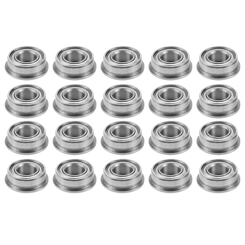 20PCS MF84ZZ LF840ZZ Shielded Flanged 4 X 8 X 3MM Model Ball Flange Bearing