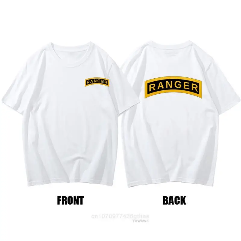 RANGER T-shirt Military Theme Reversible Tee Tops Street Fashion Summer Tees Original Men\'s Shirts Loose T-shirts for Women Cool