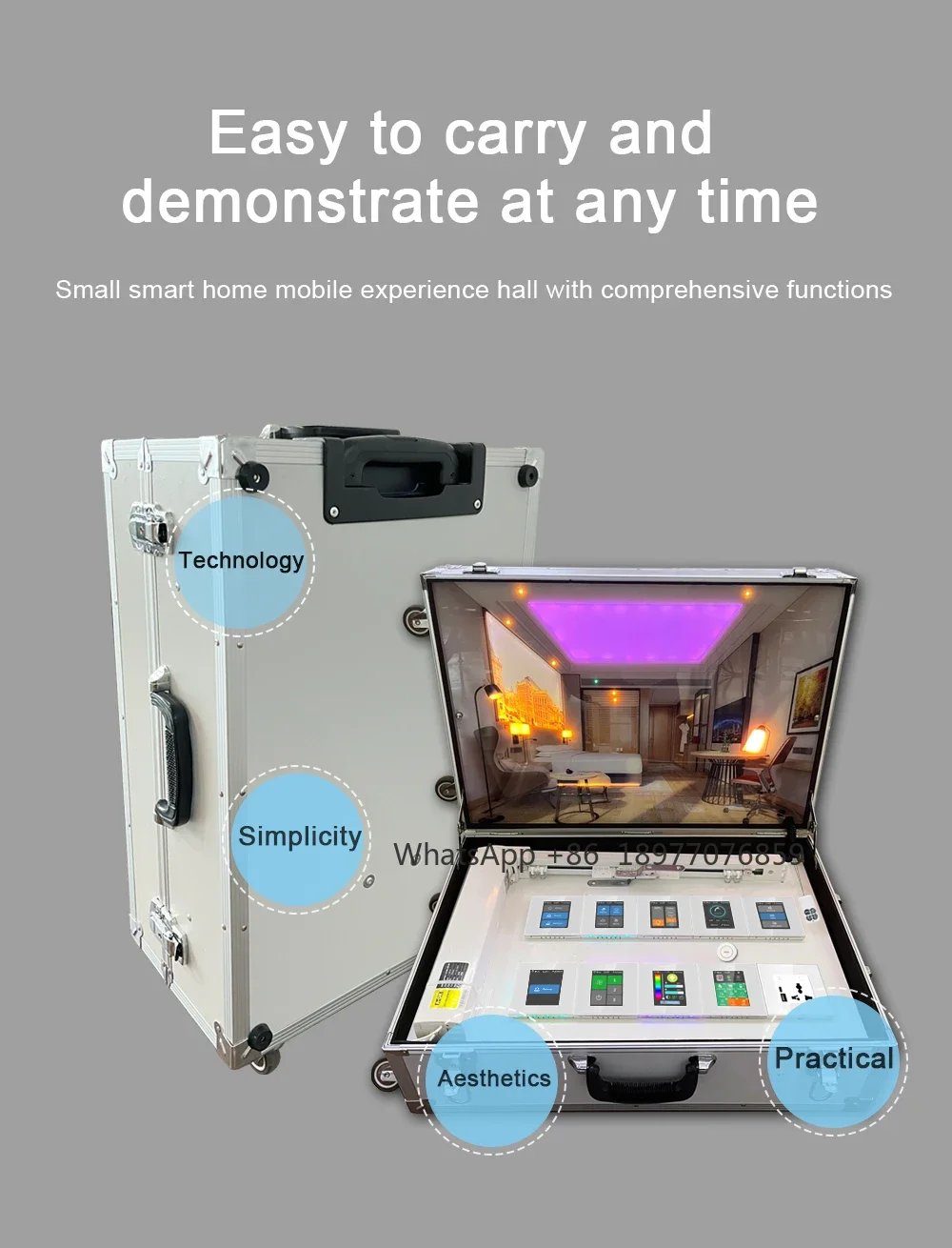 Smart Home Automation 3D Smart Switch Demo Box Multi Mode Customizable WiFi Zigbee Compatible for Dealers Exhibitions