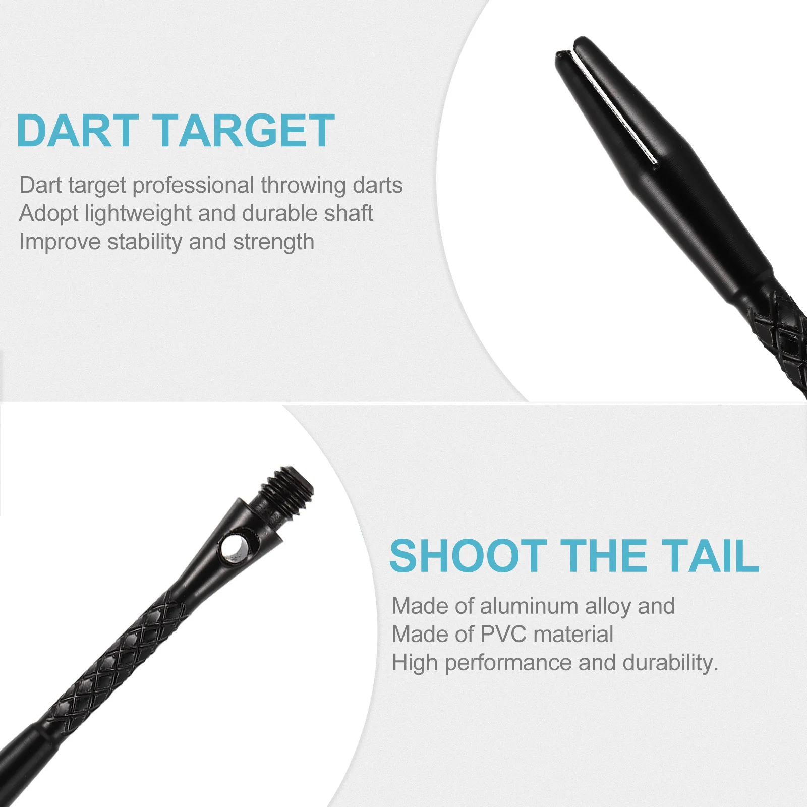 12 Uds. Ejes de aleación para moscas, tamaño de rosca estándar que se adaptan a la mayoría de los vuelos, duraderos para accesorios de dardos, accesorios para juegos de dardos