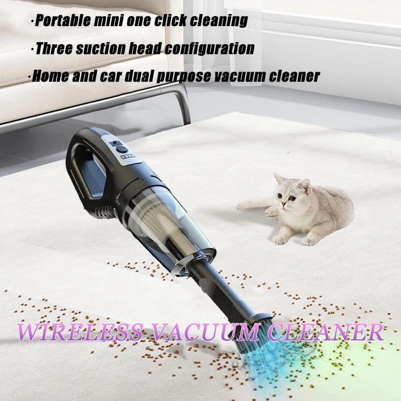 2024 Rechargeable Battery For Machine Accessories Handheld Powerful Wireless Car Vacuum Cleaner Mini Wash for Car