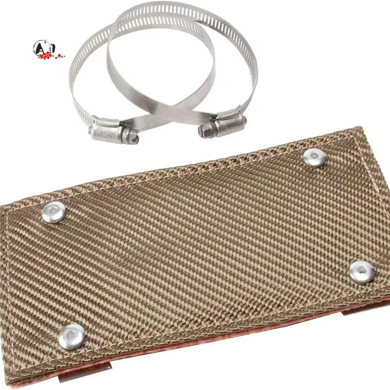 A10E-Pipe Shield, 4Inch X 8Inch Exhaust Heat Shield, High Temperature Exhaust Manifold