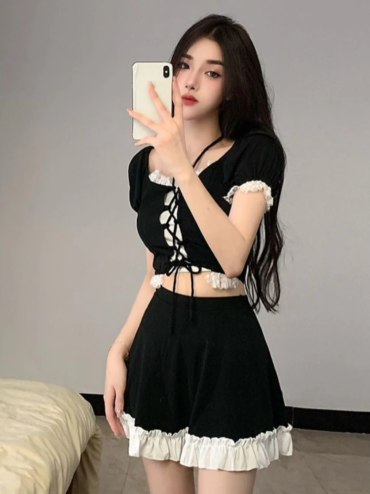 Instagram Style Women Two Piece Skirted Swimsuit Hot Spring Bathing Suit Slimming Tummy Control Fashion Beachwear view 6