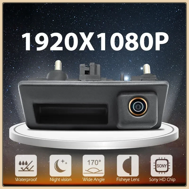 

Car Rear View Camera for Volkswagen VW Passat B6 Golf Polo B7 Jetta Tiguan Touareg Trunk Handle Camera 2in1 for Audi A3 A4 A5 A6