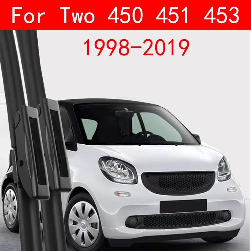 

For Smart ForTwo 450 451 453 1998-2019 Front Windshield Wiper Blades 2pcs Windscreen Window Accessories 2000 2004 2008 2014 2018