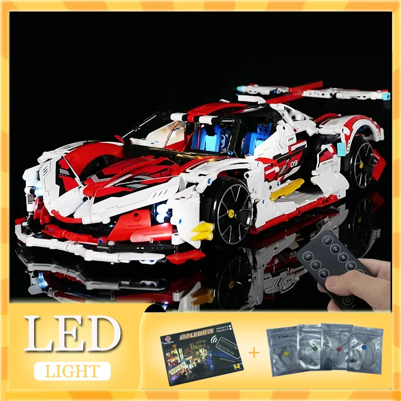 

RC DIY LED Light Kit For LEGO 9809-2 Technical Sports Car ( Only LED Light,Without Blocks Model)