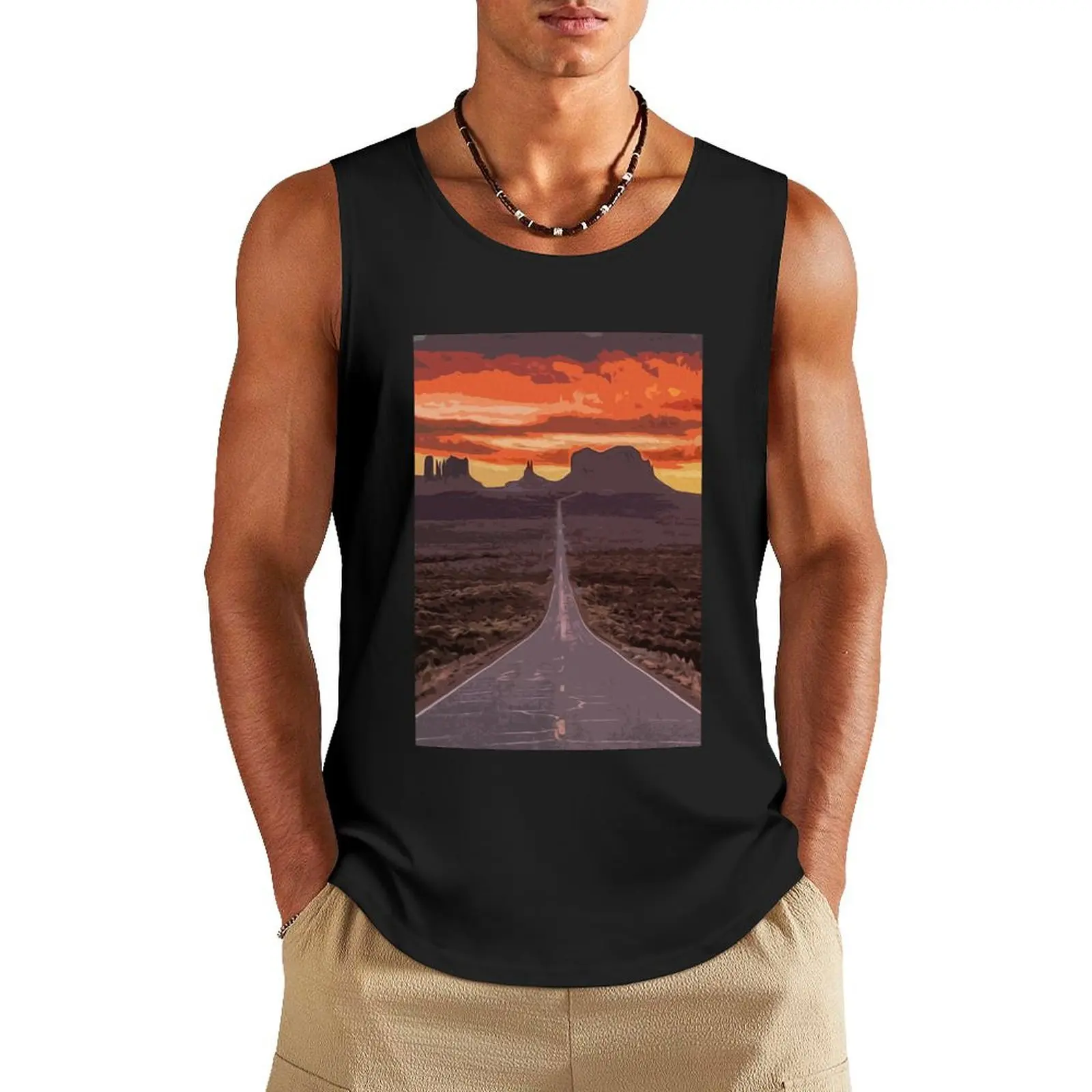 

Arizona, Monument Valley Tank Top Man summer clothes t-shirts for Men's gym singlet for men gym Men's t-shirts