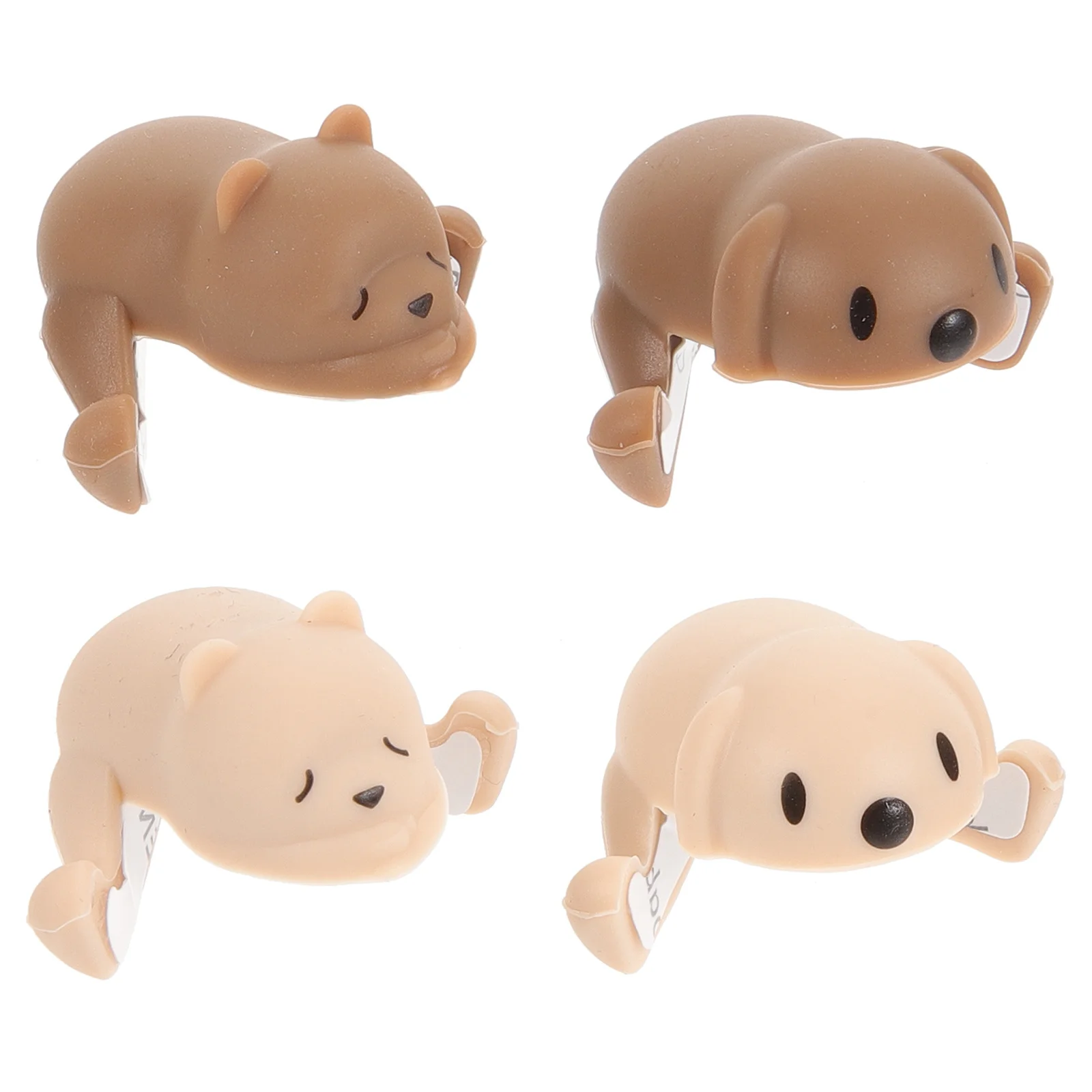 

4pcs Silicone Animal Corner Protectors Dog Bear Design For Home Furniture Safety Bumpers Table Corner Guards Proofing