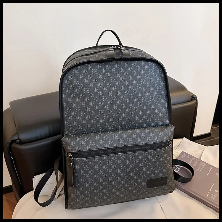 2026 Trendy Korean Style Backpack, Checkerboard Pattern Casual Rucksack, Large Capacity Travel & Commuter Laptop Bag