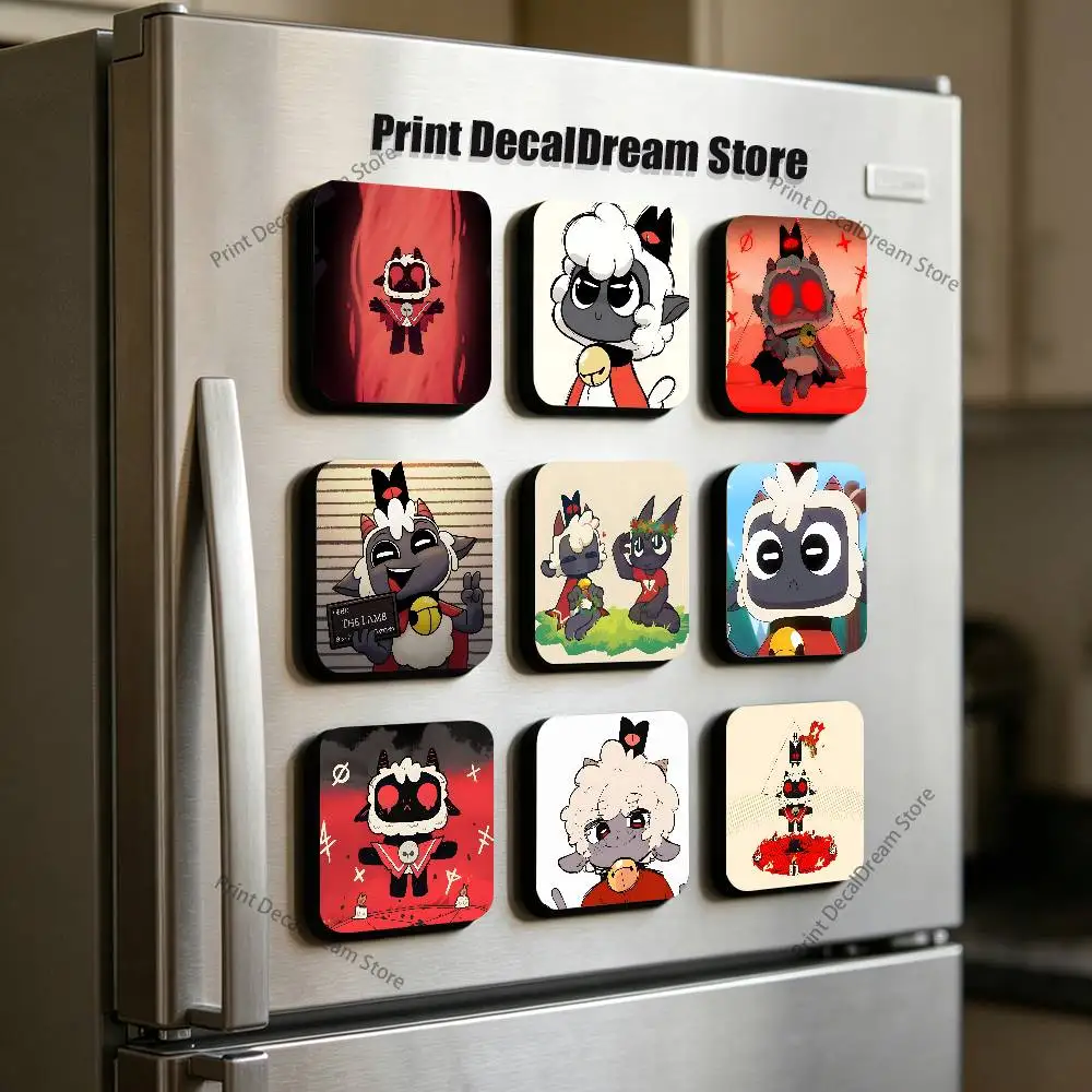 Hot Adorably Dark Video Game Sheep Magnetic Refrigerator Magnets Cute and Creative Refrigerator Magnets Souvenirs and Gifts