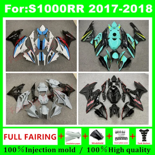 ABS樹脂製オートバイ射出成形フルフェアリングキット BMW S1000RR S1000 S 1000 2017 2018 17 18対応 フェアリングキット ボディワーク プラスチック